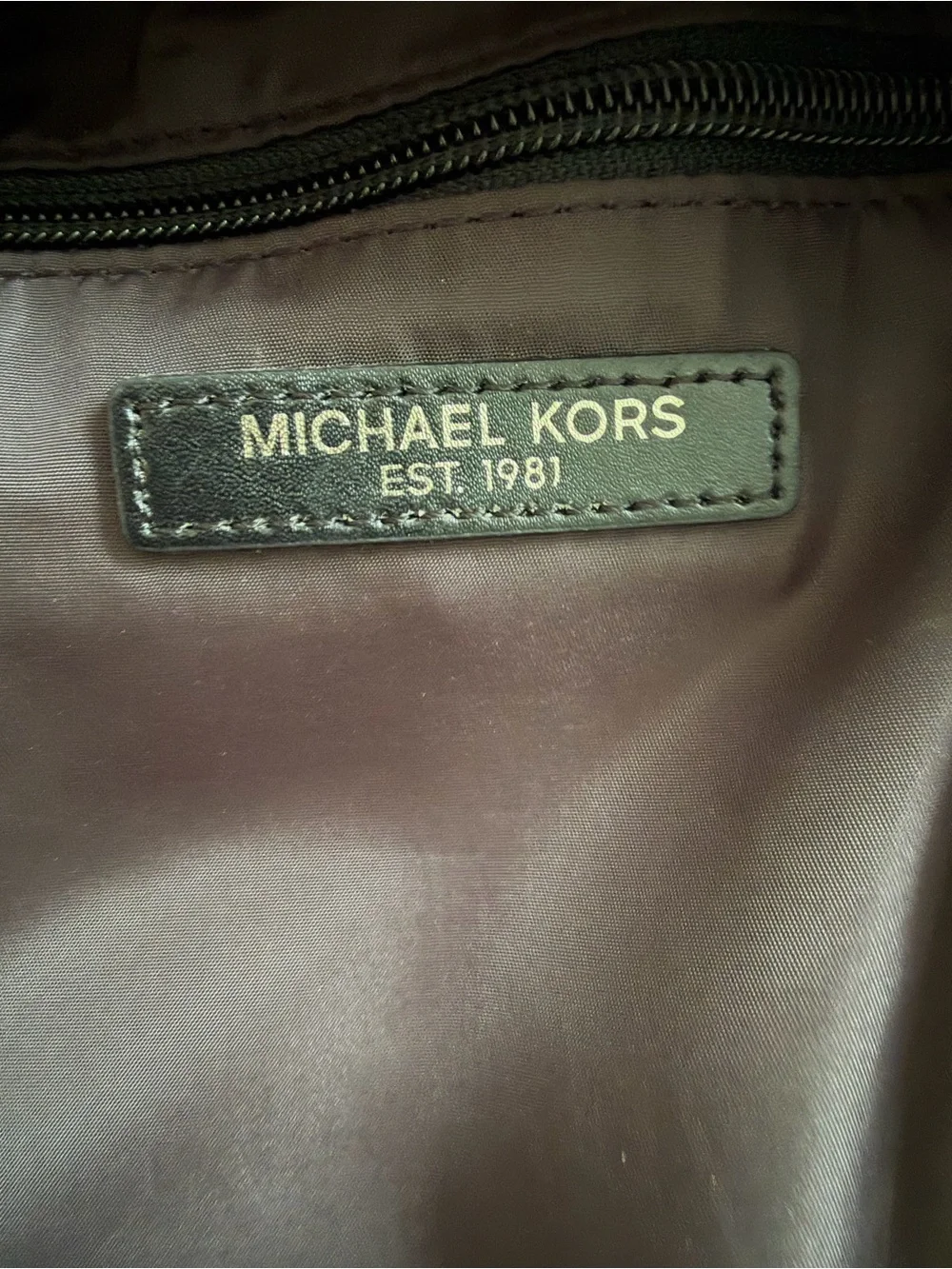 Michael Kors Blue Nylon Crossbody Messenger Bag with Black Strap